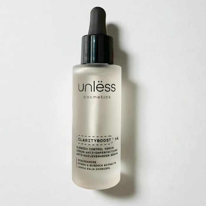 clarityboost-unless_cosmetics sérum et crème visage