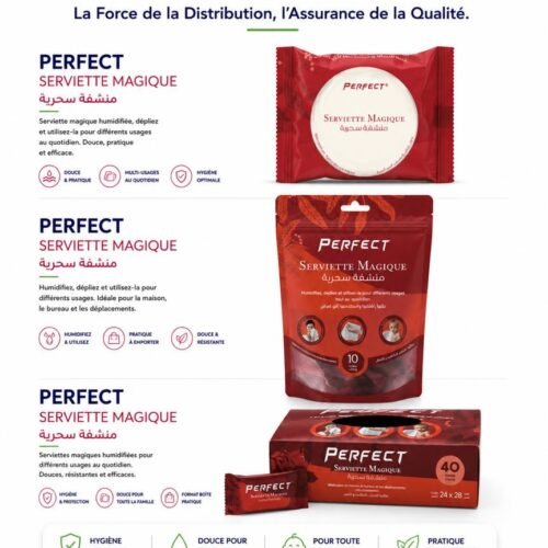 Perfect serviette magique, en boite de 40pcs