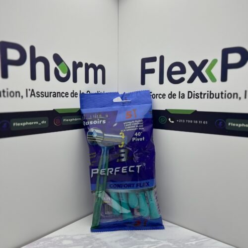 Rasoir 3 lames,Perfect Confort Flex vert&bleu