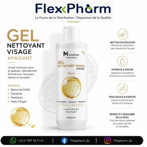 M solution- Gel nettoyant visage- Argan