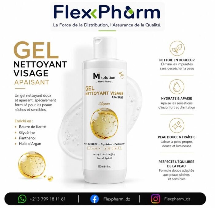 M solution- Gel nettoyant visage- Argan