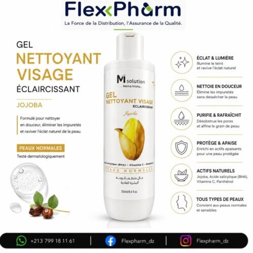 M solution- Gel nettoyant visage- Jojoba