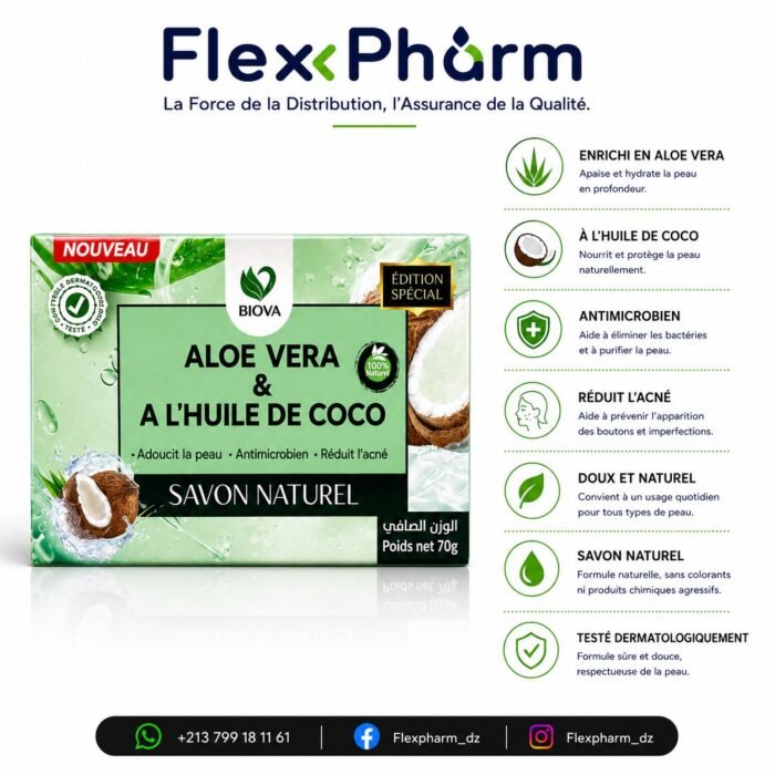 Savon aloe vera et huile de coco
