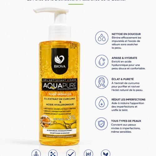 Gel nettoyant curcuma