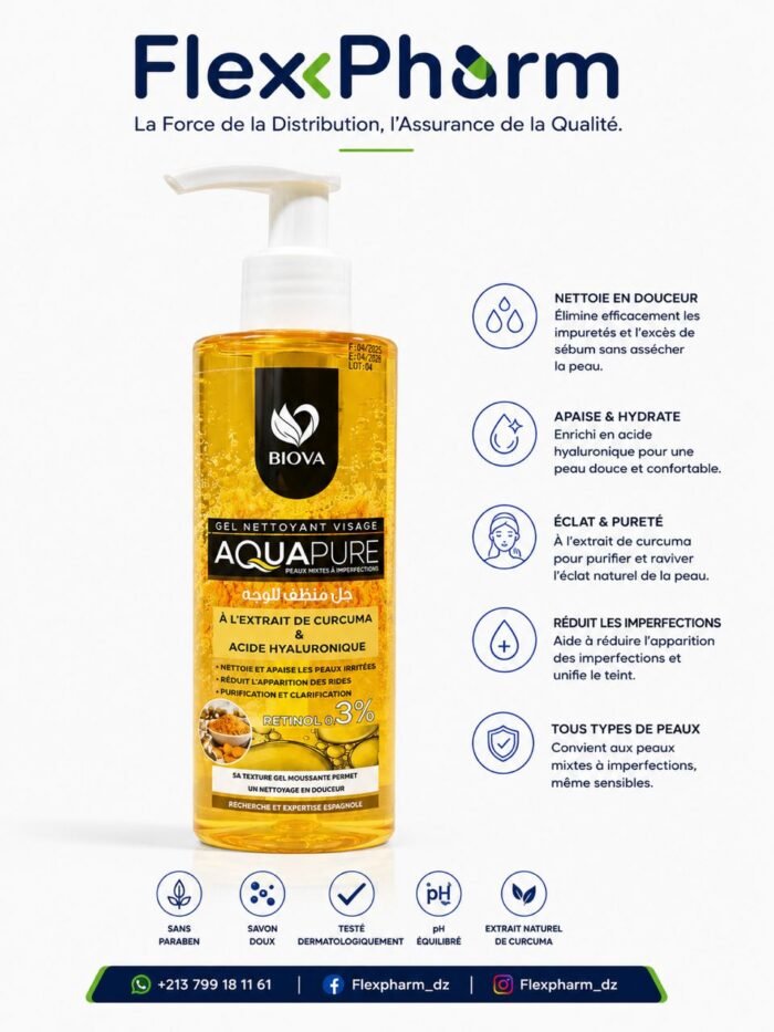 Gel nettoyant curcuma