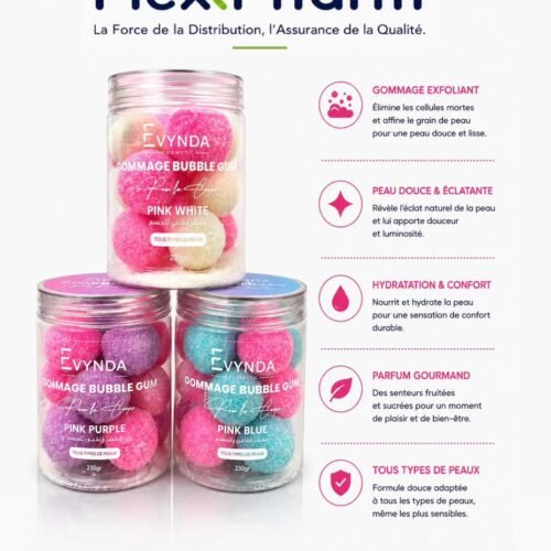 EVYNDA Gommage bubble gum pour le corps